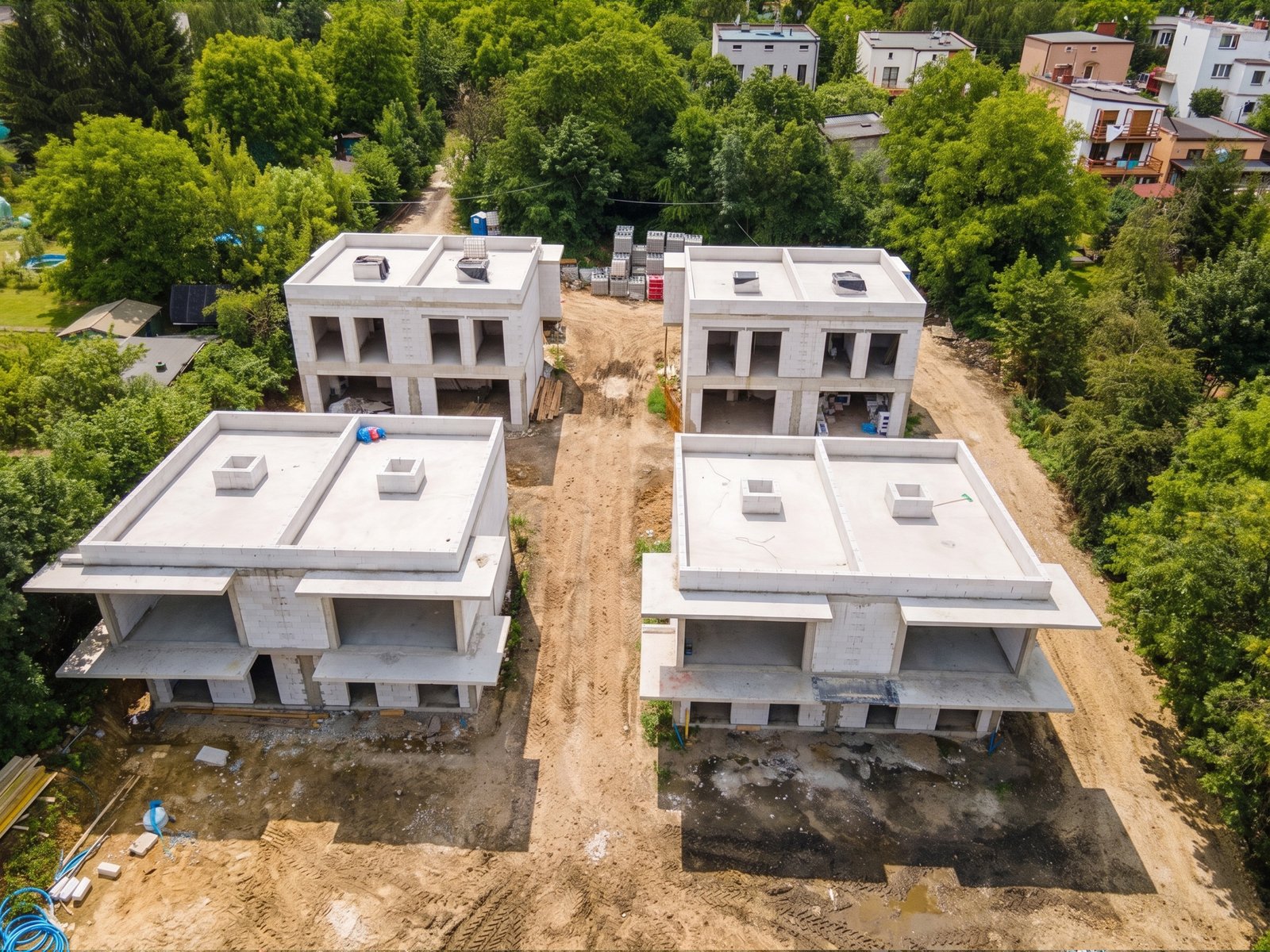 Grabek Park lipiec 2026 - segmenty w stanie surowym